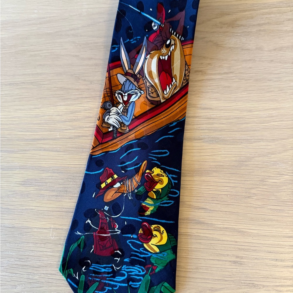 Looney tunes 90s silk tie